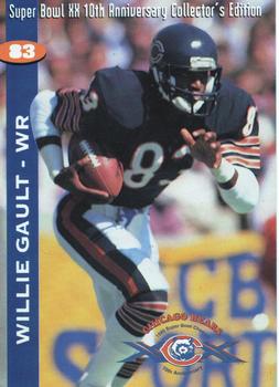 1995 Kemper Chicago Bears Super Bowl XX 10th Anniversary #NNO Willie Gault Front