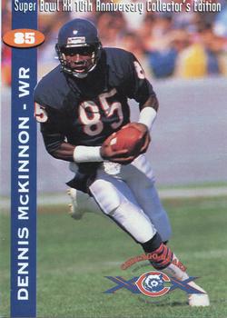 1995 Kemper Chicago Bears Super Bowl XX 10th Anniversary #NNO Dennis McKinnon Front