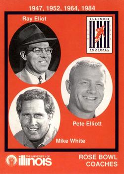 1990 State Farm Insurance Illinois Fighting Illini Centennial #12 Ray Eliot / Pete Elliott / Mike White Front