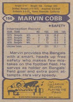 1979 Topps - Cream Colored Back #156 Marvin Cobb Back