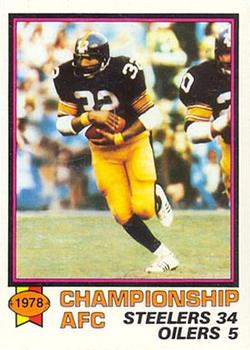 1979 Topps - Cream Colored Back #166 1978 AFC Championship Front