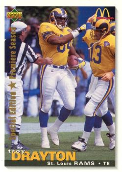 1995 Upper Deck McDonald's St. Louis Rams #MCD6 Troy Drayton Front