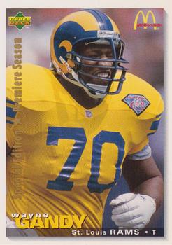 1995 Upper Deck McDonald's St. Louis Rams #MCD7 Wayne Gandy Front