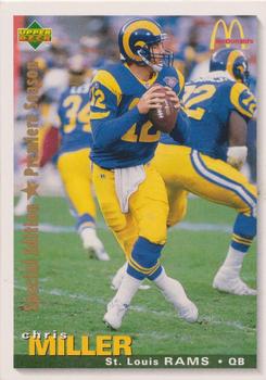 1995 Upper Deck McDonald's St. Louis Rams #MCD17 Chris Miller Front