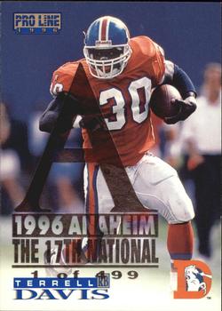 1996 Pro Line - Anaheim National #42 Terrell Davis Front