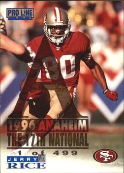 1996 Pro Line - Anaheim National #140 Jerry Rice Front