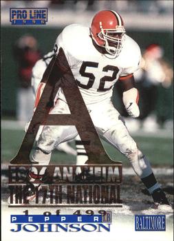 1996 Pro Line - Anaheim National #260 Pepper Johnson Front