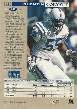 1996 Pro Line - Anaheim National #240 Quentin Coryatt Back
