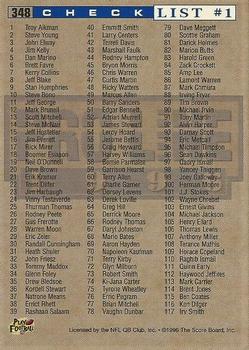 1996 Pro Line - Anaheim National #348 Drew Bledsoe Back