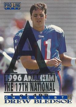1996 Pro Line - Anaheim National #348 Drew Bledsoe Front