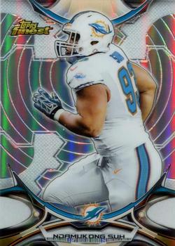 2015 Finest - Refractor #55 Ndamukong Suh Front