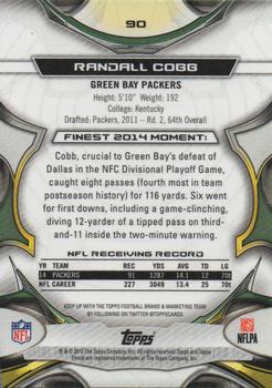2015 Finest - Refractor #90 Randall Cobb Back
