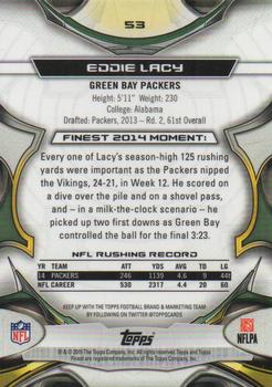 2015 Finest - X-Fractor #53 Eddie Lacy Back