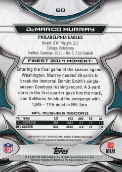 2015 Finest - X-Fractor #60 DeMarco Murray Back