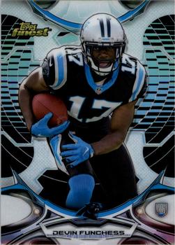 2015 Finest - Black Refractor #37 Devin Funchess Front