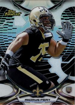 2015 Finest - Black Refractor #94 Andrus Peat Front