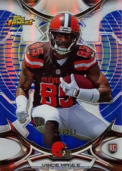 2015 Finest - Blue Refractor #21 Vince Mayle Front