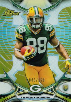 2015 Finest - Gold Refractor #9 Ty Montgomery Front