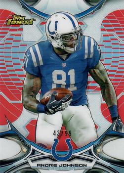 2015 Finest - Red Refractor #136 Andre Johnson Front