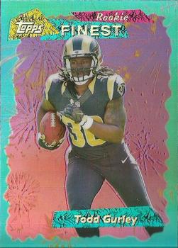 2015 Finest - 1995 Topps Finest Refractors #95FRR-TG Todd Gurley Front