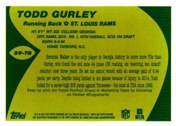 2015 Topps Chrome - 1989 Topps Super Rookies #89-TG Todd Gurley Back