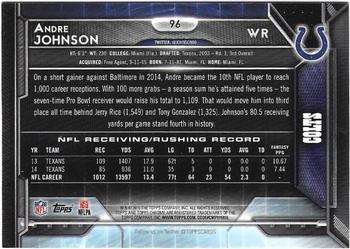 2015 Topps Chrome - Refractor #96 Andre Johnson Back
