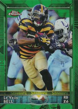 2015 Topps Chrome - Green Refractor #8 Le'Veon Bell Front
