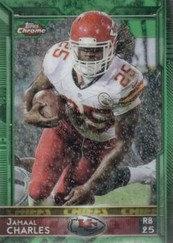 2015 Topps Chrome - Green Refractor #7 Jamaal Charles Front