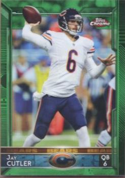 2015 Topps Chrome - Green Refractor #77 Jay Cutler Front