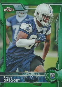 2015 Topps Chrome - Green Refractor #114 Randy Gregory Front