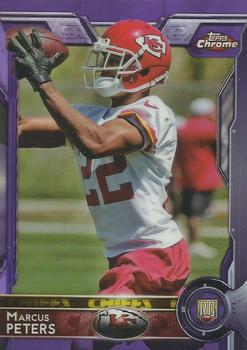 2015 Topps Chrome - Purple Refractor #124 Marcus Peters Front