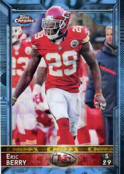 2015 Topps Chrome - Blue Wave Refractor #71 Eric Berry Front