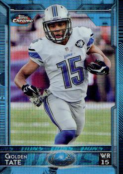 2015 Topps Chrome - Blue Wave Refractor #72 Golden Tate Front