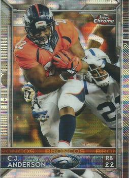 2015 Topps Chrome - Pulsar Refractor #48 C.J. Anderson Front