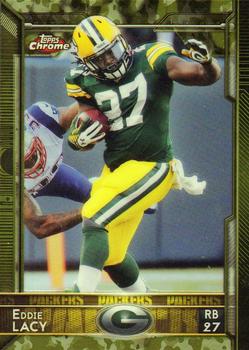 2015 Topps Chrome - Camo Refractor #19 Eddie Lacy Front