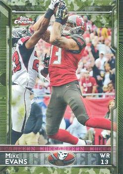 2015 Topps Chrome - Camo Refractor #46 Mike Evans Front