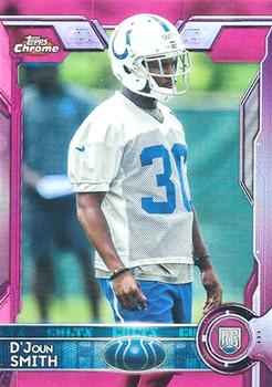 2015 Topps Chrome - Pink Refractor #192 D'Joun Smith Front
