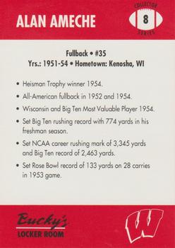 1992 Wisconsin Badgers Program Cards #8 Alan Ameche Back