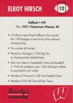 1992 Wisconsin Badgers Program Cards #12 Elroy Hirsch Back