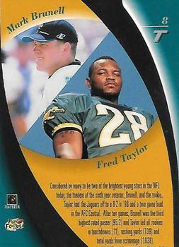 1998 Playoff Contenders - Touchdown Tandems #8 Mark Brunell / Fred Taylor Back