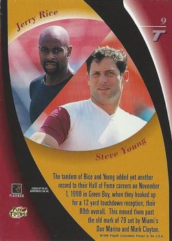 1998 Playoff Contenders - Touchdown Tandems #9 Jerry Rice / Steve Young Back