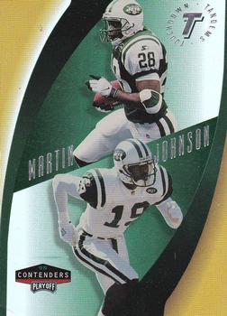 1998 Playoff Contenders - Touchdown Tandems #11 Curtis Martin / Keyshawn Johnson Front