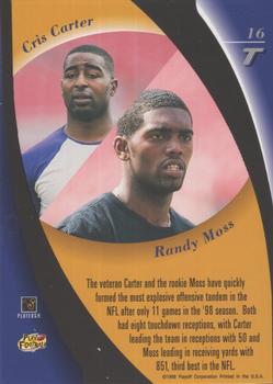 1998 Playoff Contenders - Touchdown Tandems #16 Cris Carter / Randy Moss Back