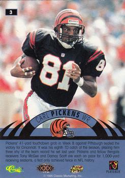 1996 Classic NFL Experience - Super Bowl Gold #3 Carl Pickens Back