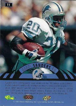 1996 Classic NFL Experience - Super Bowl Gold #11 Barry Sanders Back