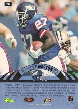 1996 Classic NFL Experience - Super Bowl Gold #26 Rodney Hampton Back