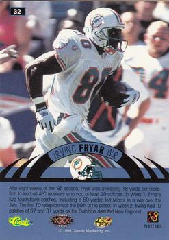 1996 Classic NFL Experience - Super Bowl Gold #32 Irving Fryar Back