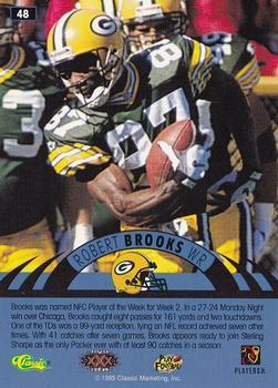 1996 Classic NFL Experience - Super Bowl Gold #48 Robert Brooks Back