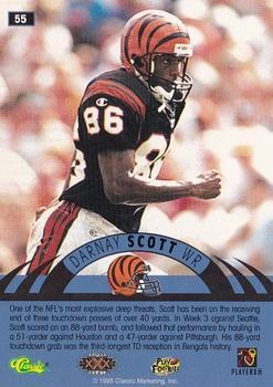1996 Classic NFL Experience - Super Bowl Gold #55 Darnay Scott Back