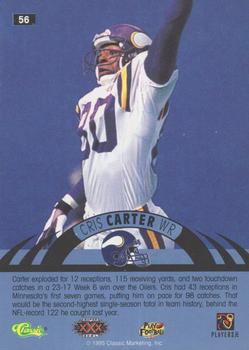 1996 Classic NFL Experience - Super Bowl Gold #56 Cris Carter Back